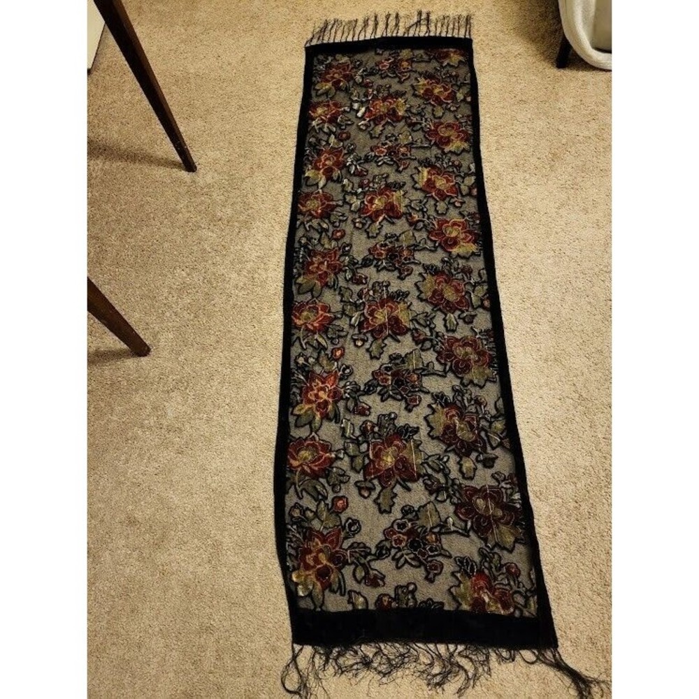 Silk Floral Scarf